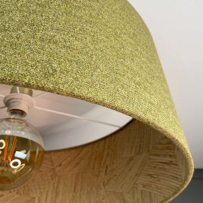 Arte Mauna Wallpaper Lined Pendant Shade with Ochre Outer