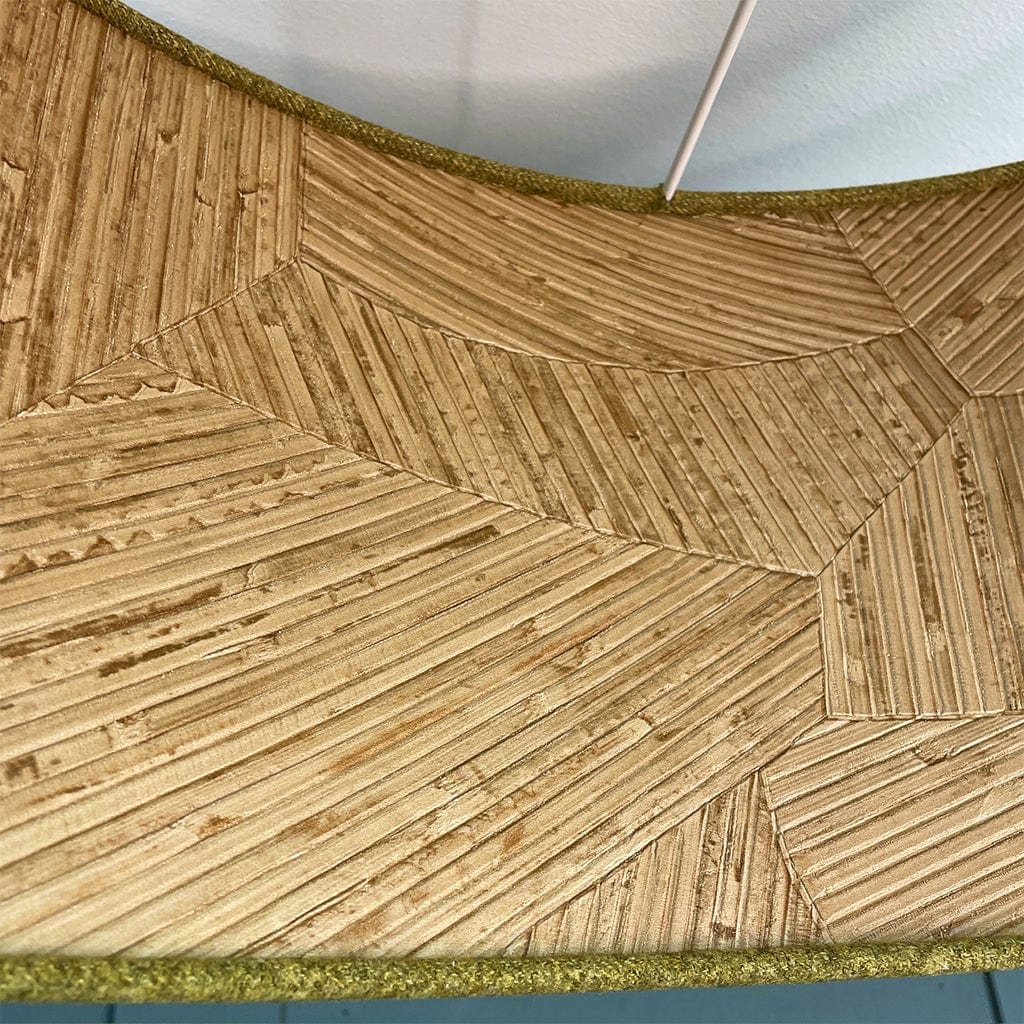 Arte Mauna Wallpaper Lined Pendant Shade with Ochre Outer