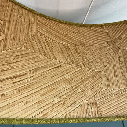 Arte Mauna Wallpaper Lined Pendant Shade with Ochre Outer