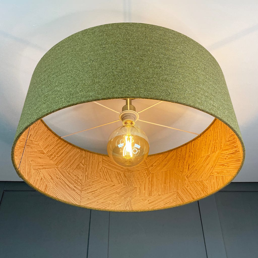 Arte Mauna Wallpaper Lined Pendant Shade with Ochre Outer