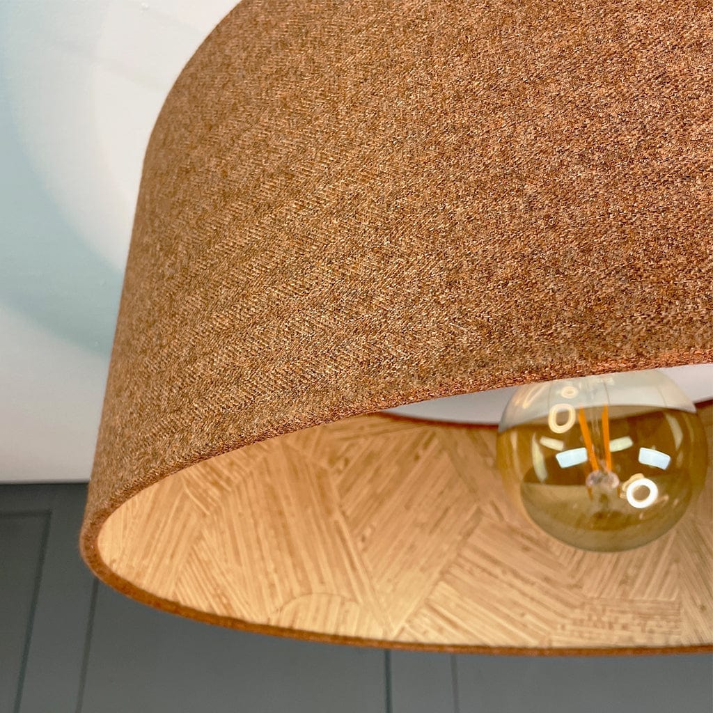 Arte Mauna Wallpaper Lined Pendant Shade with Copper Outer