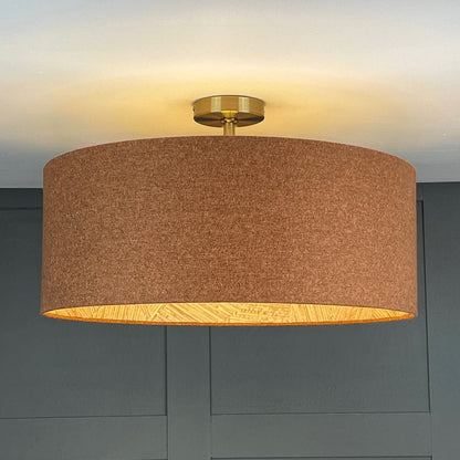 Arte Mauna Wallpaper Lined Pendant Shade with Copper Outer