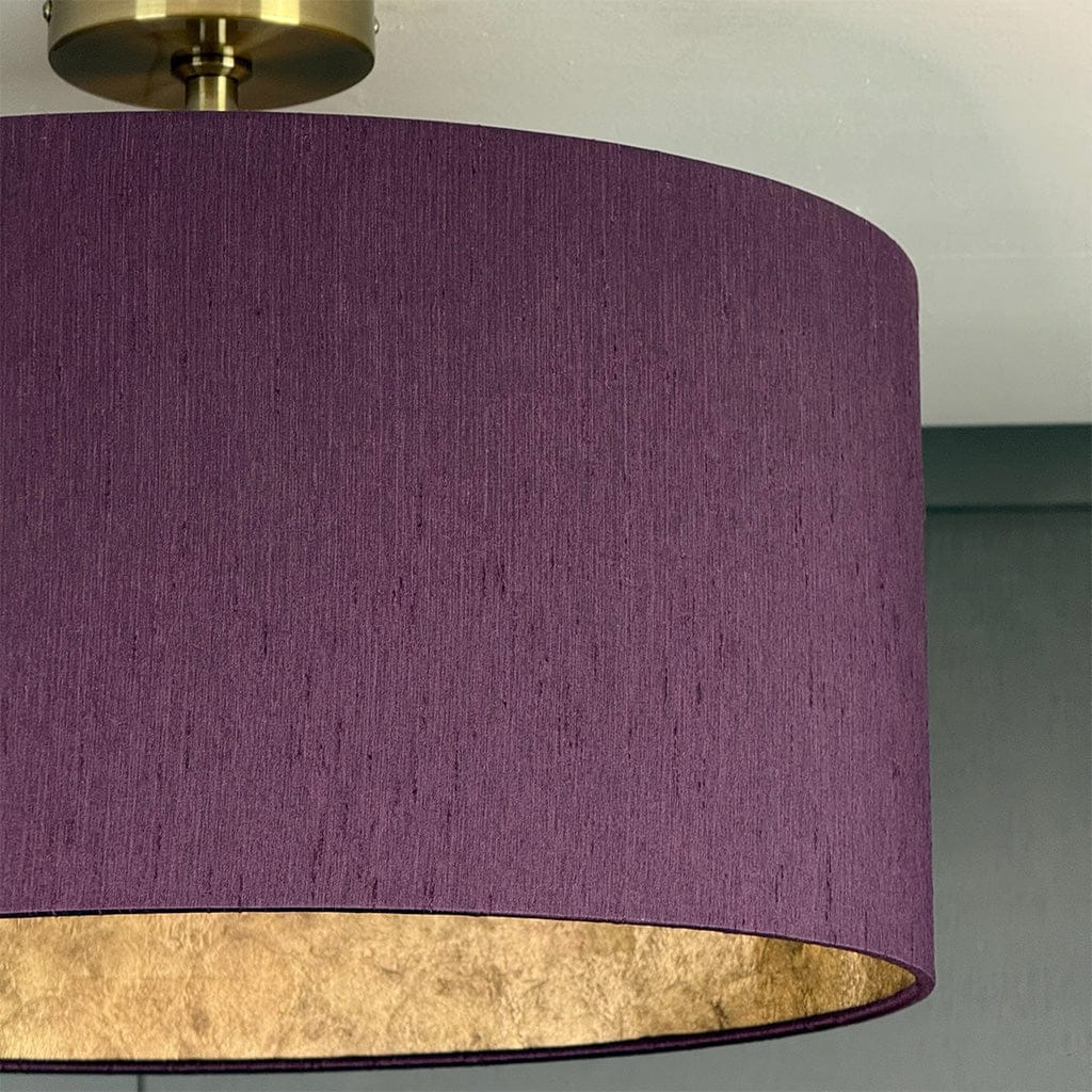 Astor Calla Lily Pendant Shade Lined with Anthology Marble Wallpaper