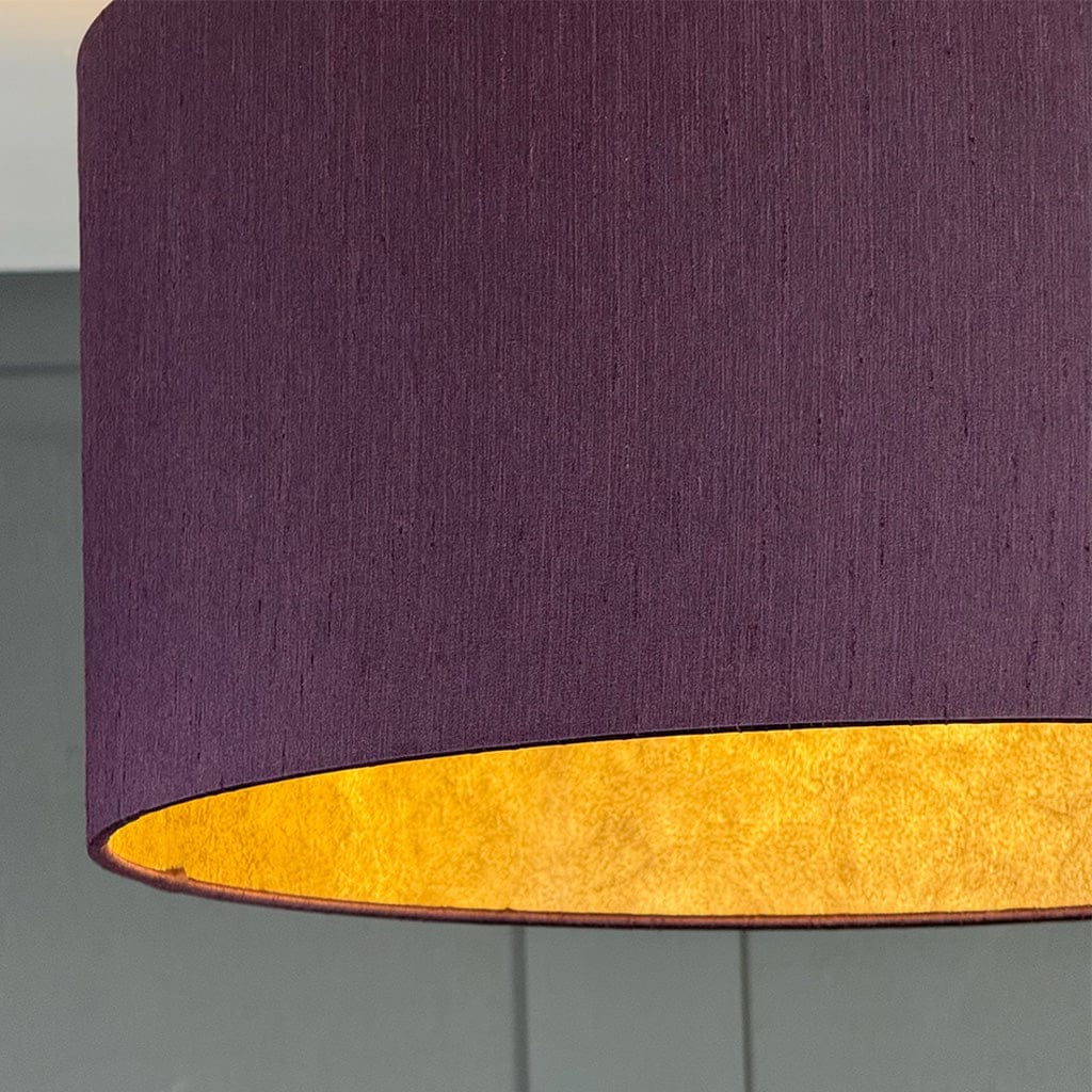 Astor Calla Lily Pendant Shade Lined with Anthology Marble Wallpaper