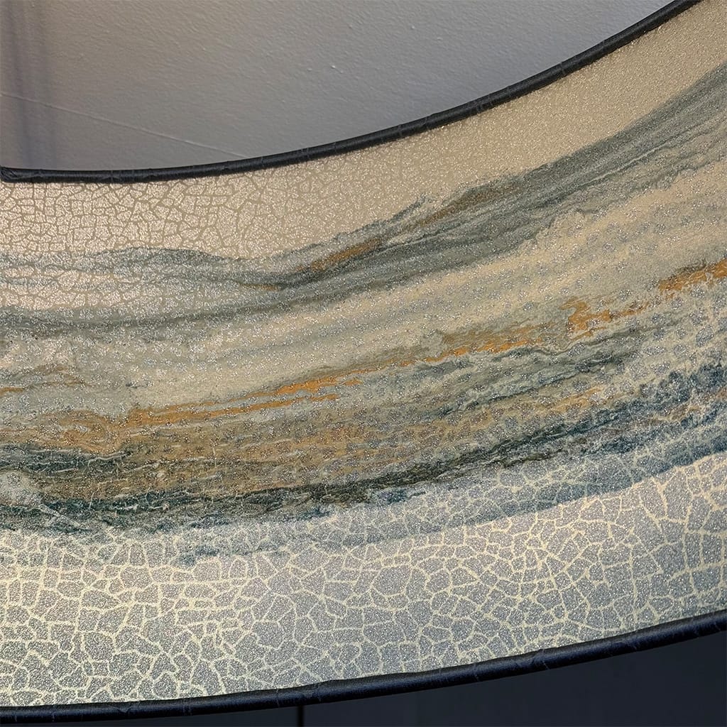 Kilbride Bay Wallpaper Lined Pendant Shade with Astor Nautilus