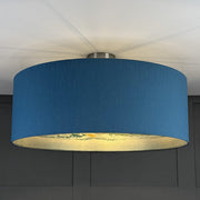 Kilbride Bay Wallpaper Lined Pendant Shade with Astor Nautilus