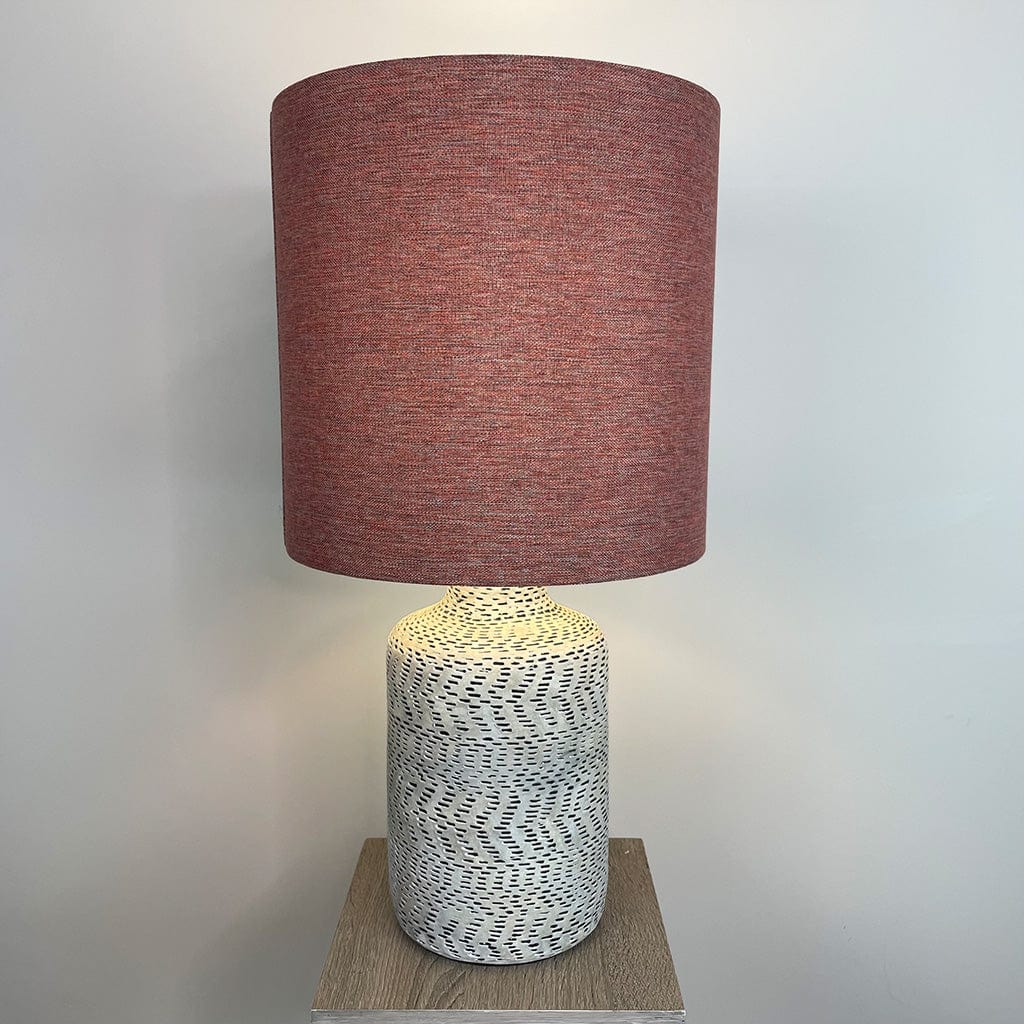 Atouk Textured Natural & Black Table Lamp