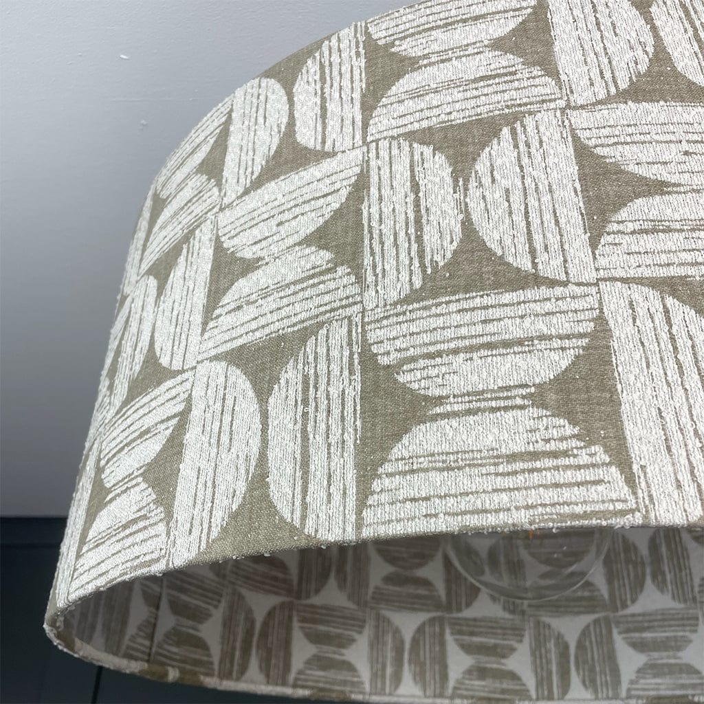 Axel Birch Boucle Pendant Shade with Frosted Lining