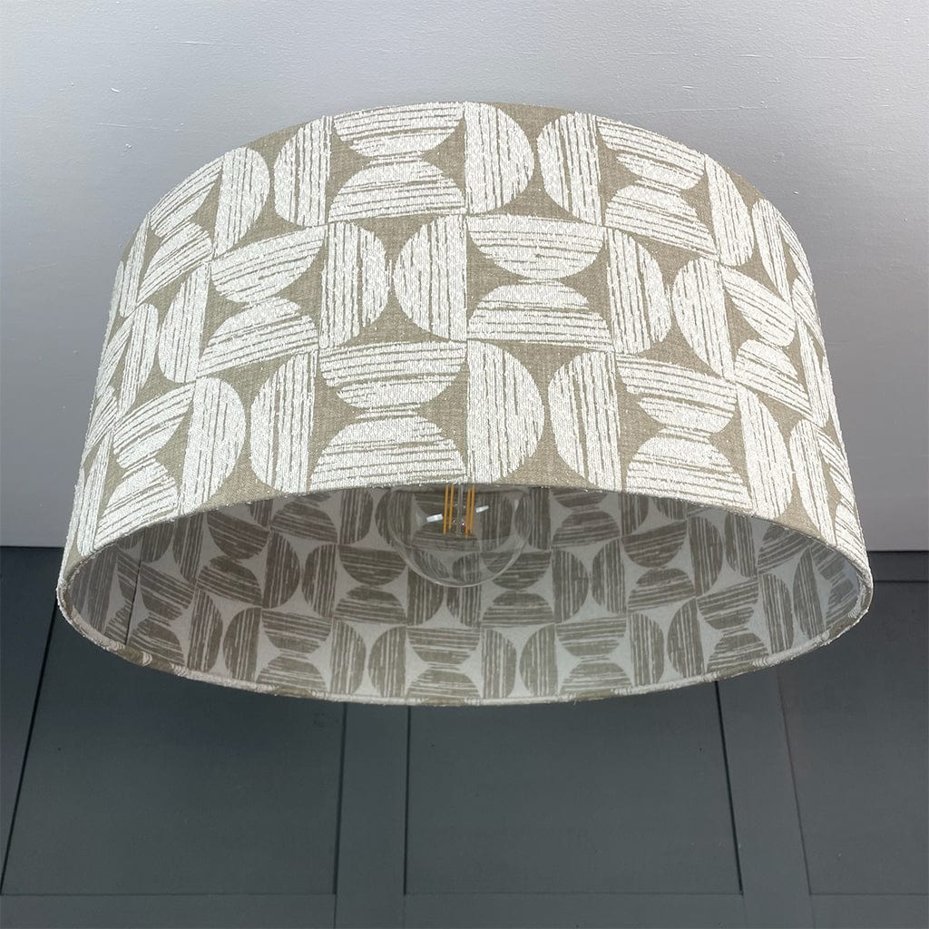 Axel Birch Boucle Pendant Shade with Frosted Lining