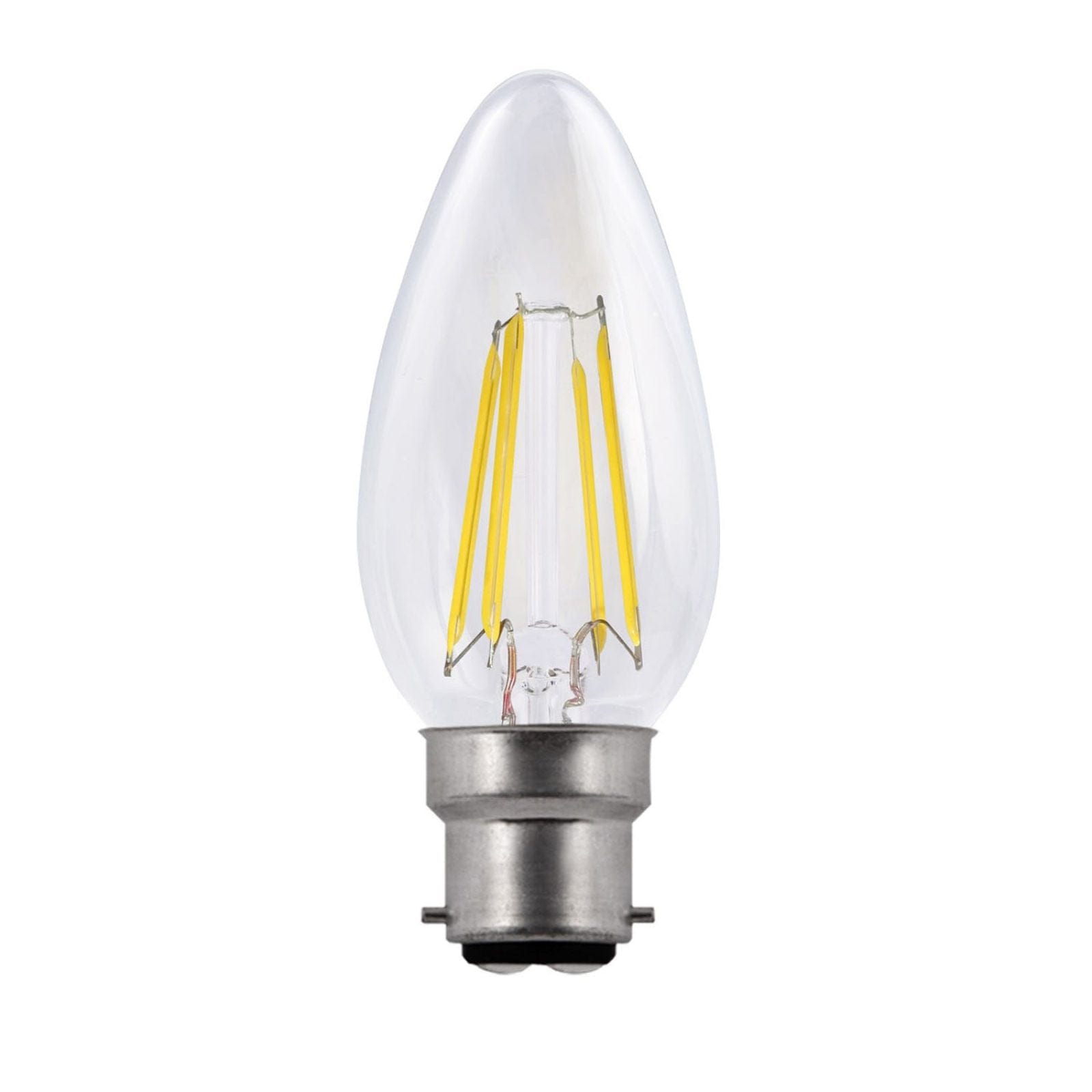 B22 Clear Candle 4.5W Dimmable LED