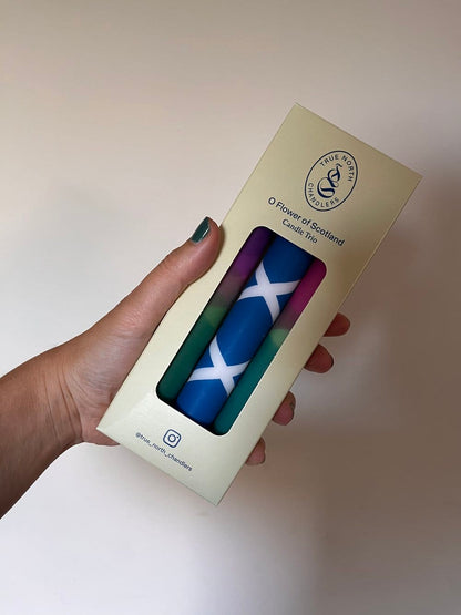 O Flower of Scotland Candle Trio