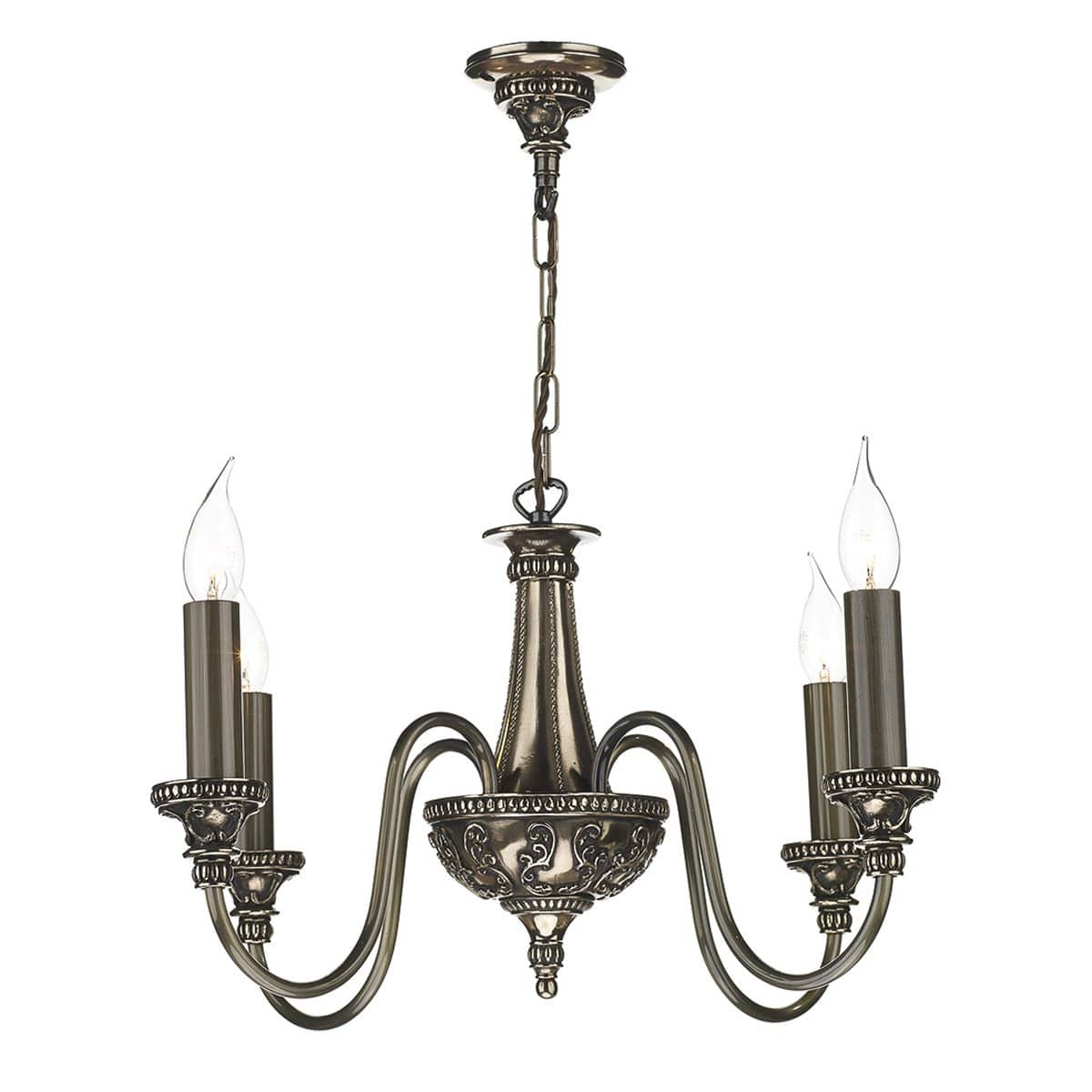 David Hunt Bailey 4 Light Bronze Chandelier