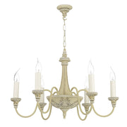 David Hunt Bailey 6 Light Chandelier Cream