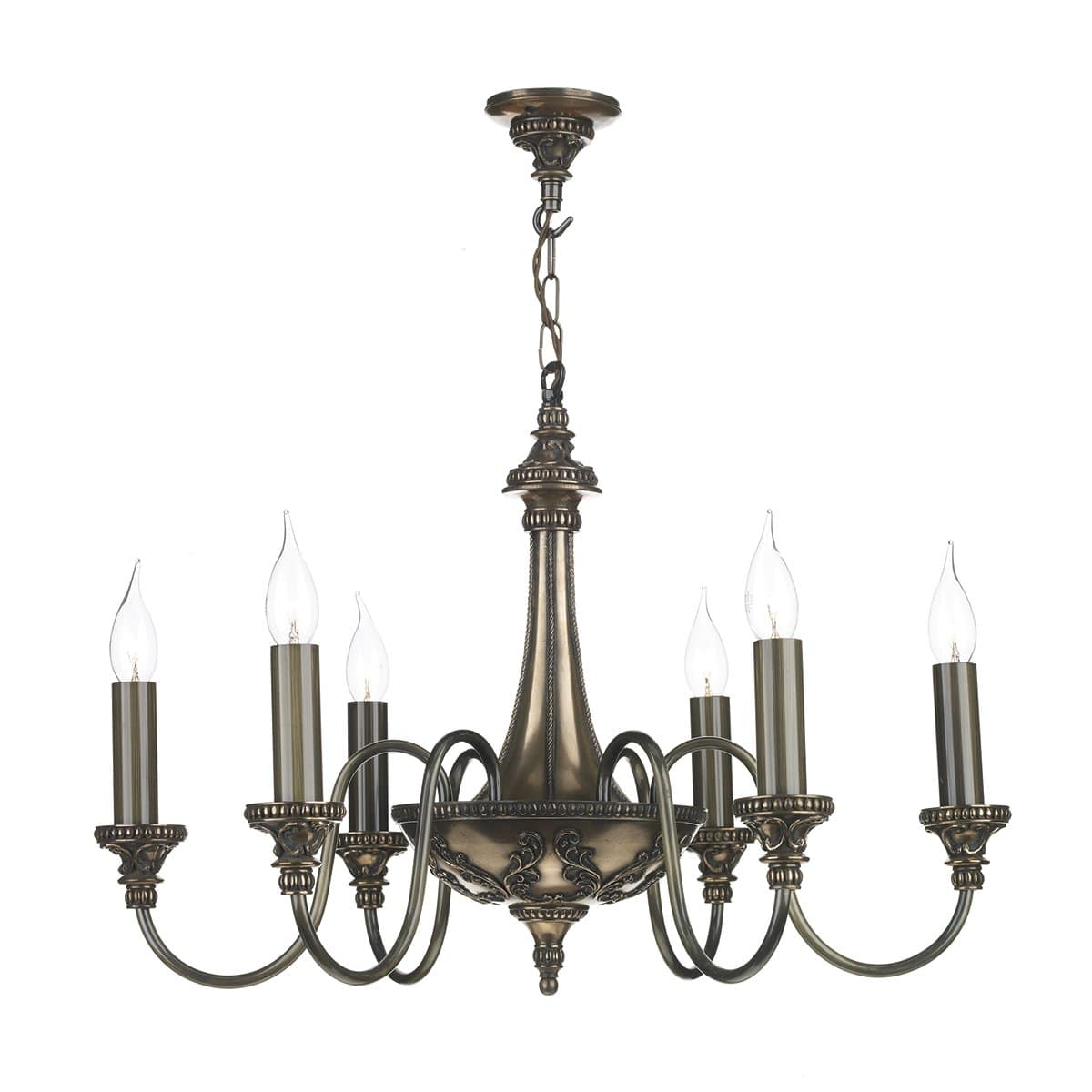 David Hunt Bailey 6 Light Pendant Bronze