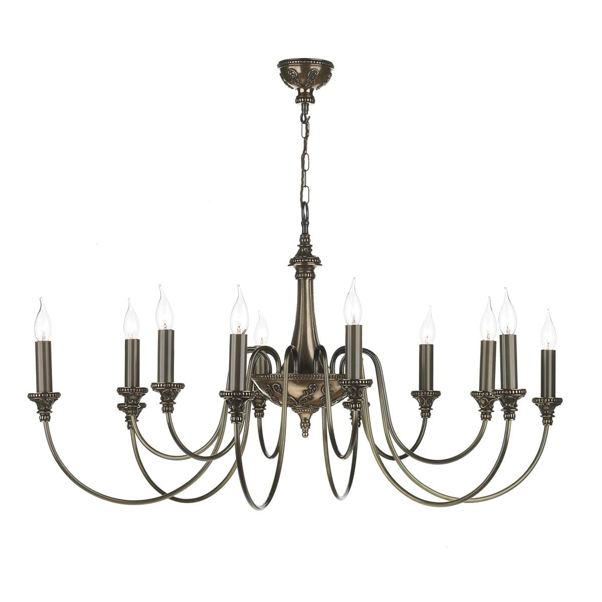 David Hunt Bailey 12 Light Pendant Bronze