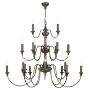 David Hunt Bailey 21 Light Pendant Bronze