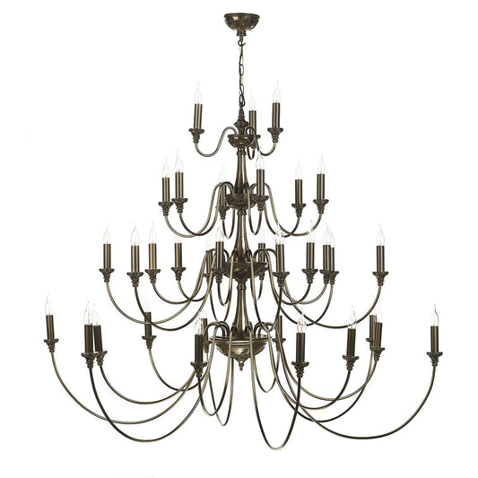 David Hunt Bailey 33 Light Chandelier Bronze