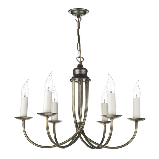 David Hunt Bermuda 6 Light Pendant Aged Brass Base Only