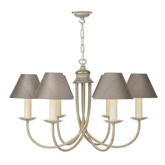 David Hunt Bermuda 6 Light Pendant Cream Gold Base Only