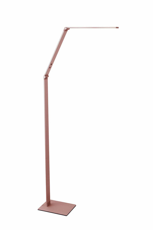 Function LED Floor Lamp Brushed Copper