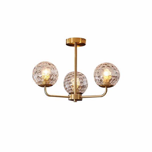 Polka 3 Light Semi Flush Ceiling Fitting