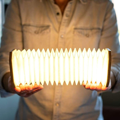 Bamboo Smart Accordion Table Lamp