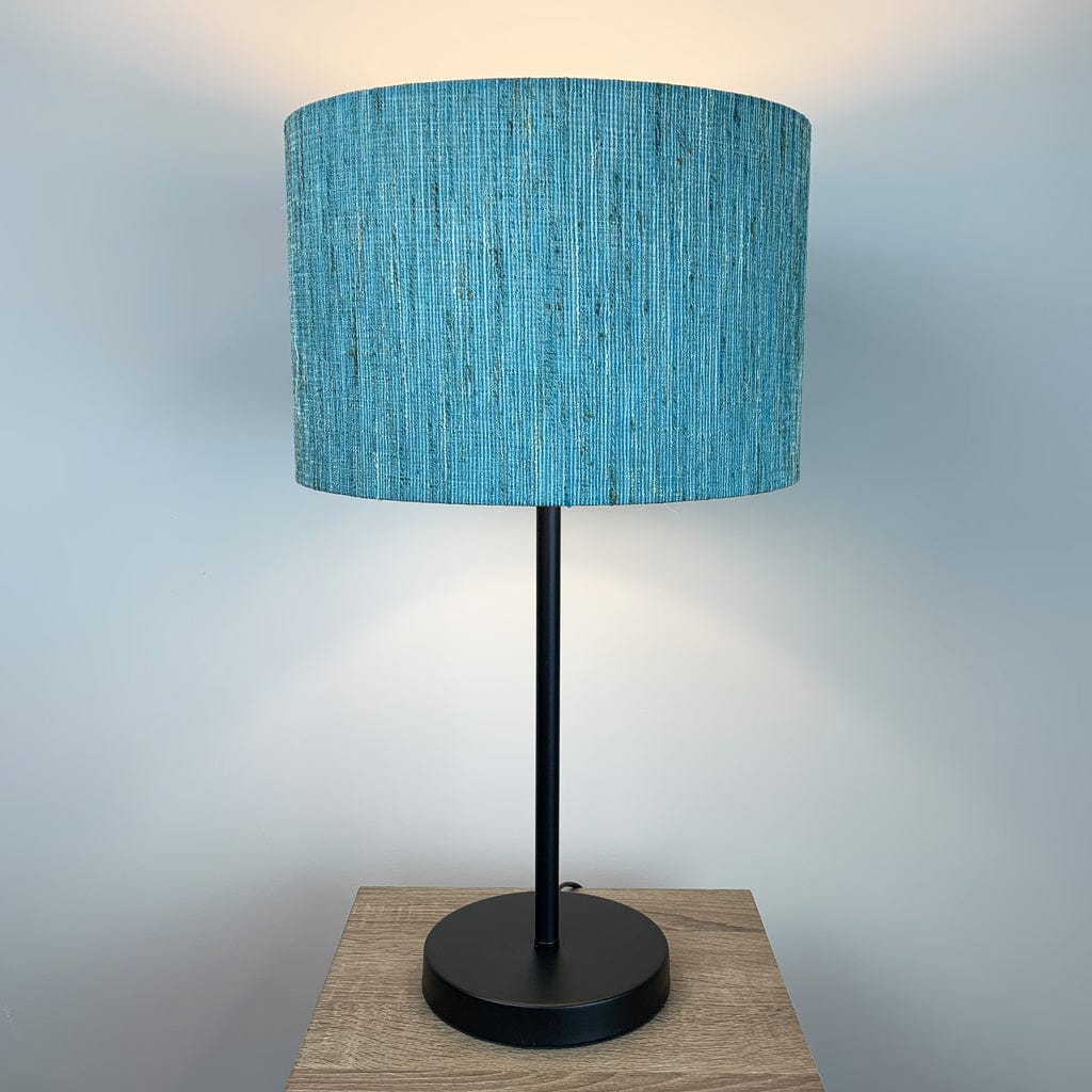 Belford Matt Black Single Stem Table Lamp with Choice of Shade