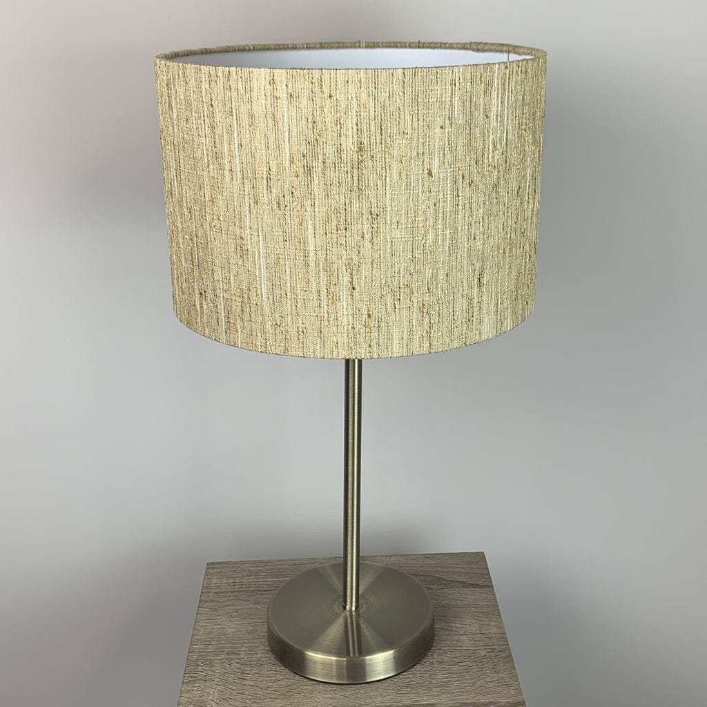 Belford Antique Brass Table Lamp with Honeycomb Shade