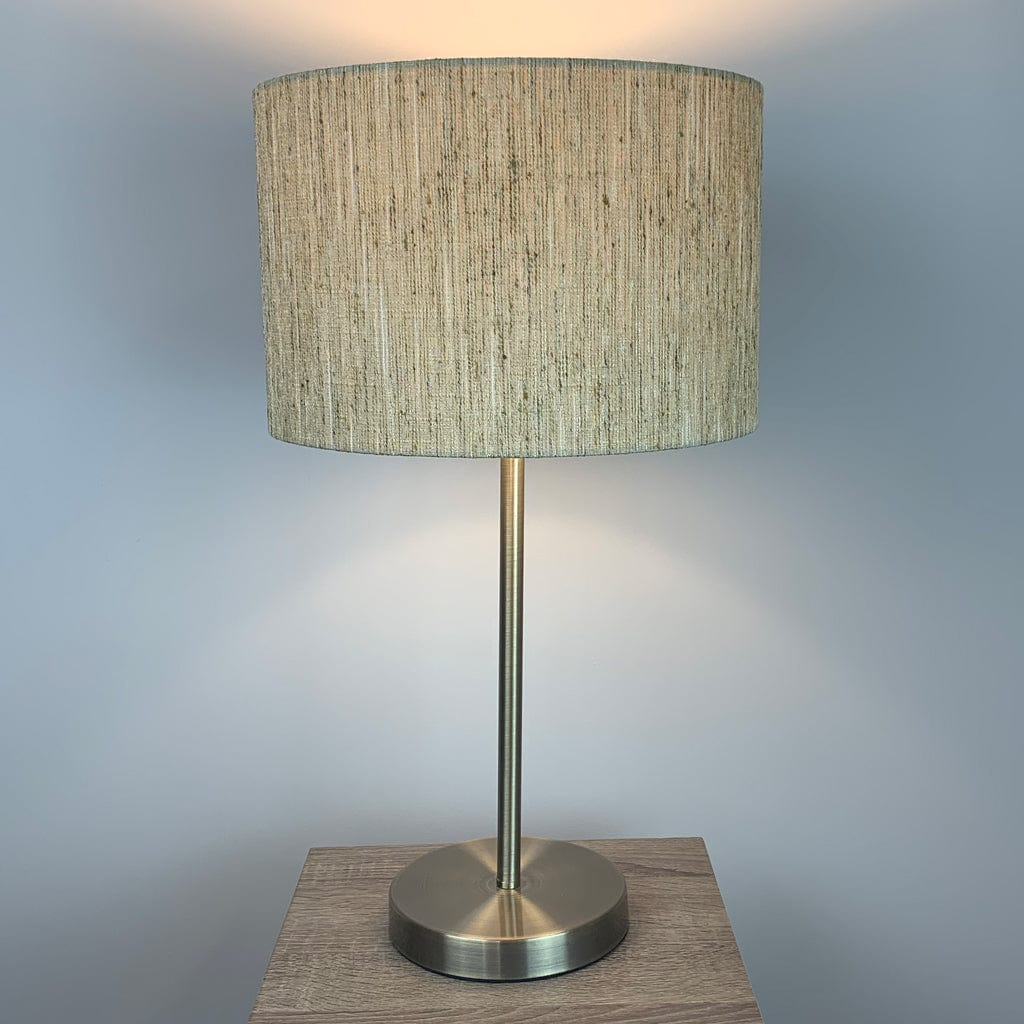 Belford Antique Brass Table Lamp with Honeycomb Shade