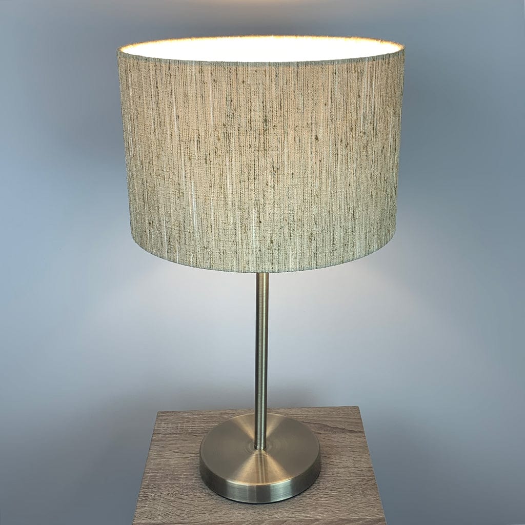 Belford Antique Brass Table Lamp with Honeycomb Shade