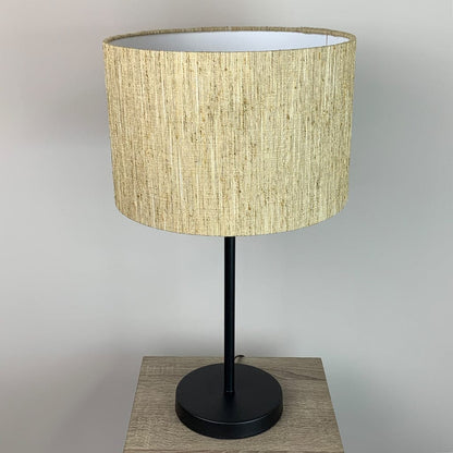 Belford Matt Black Single Stem Table Lamp with Choice of Shade