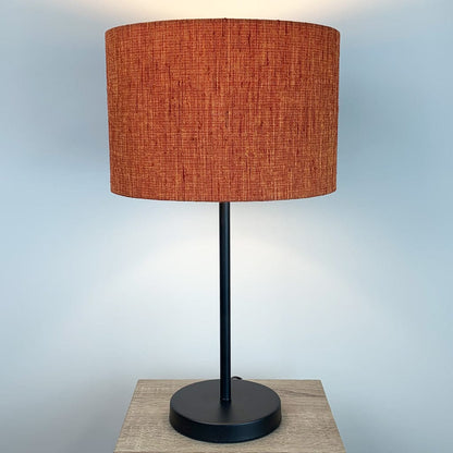 Belford Matt Black Single Stem Table Lamp with Choice of Shade