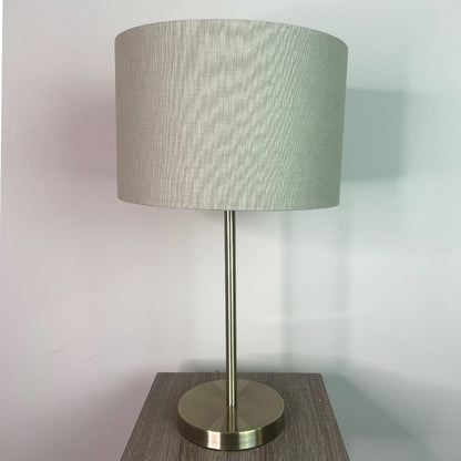 Belford Antique Brass Table Lamp with Choice of Coloured Shade