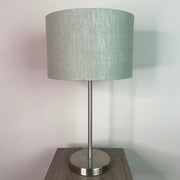 Belford Brushed Steel Table Lamp with Choice of Shade