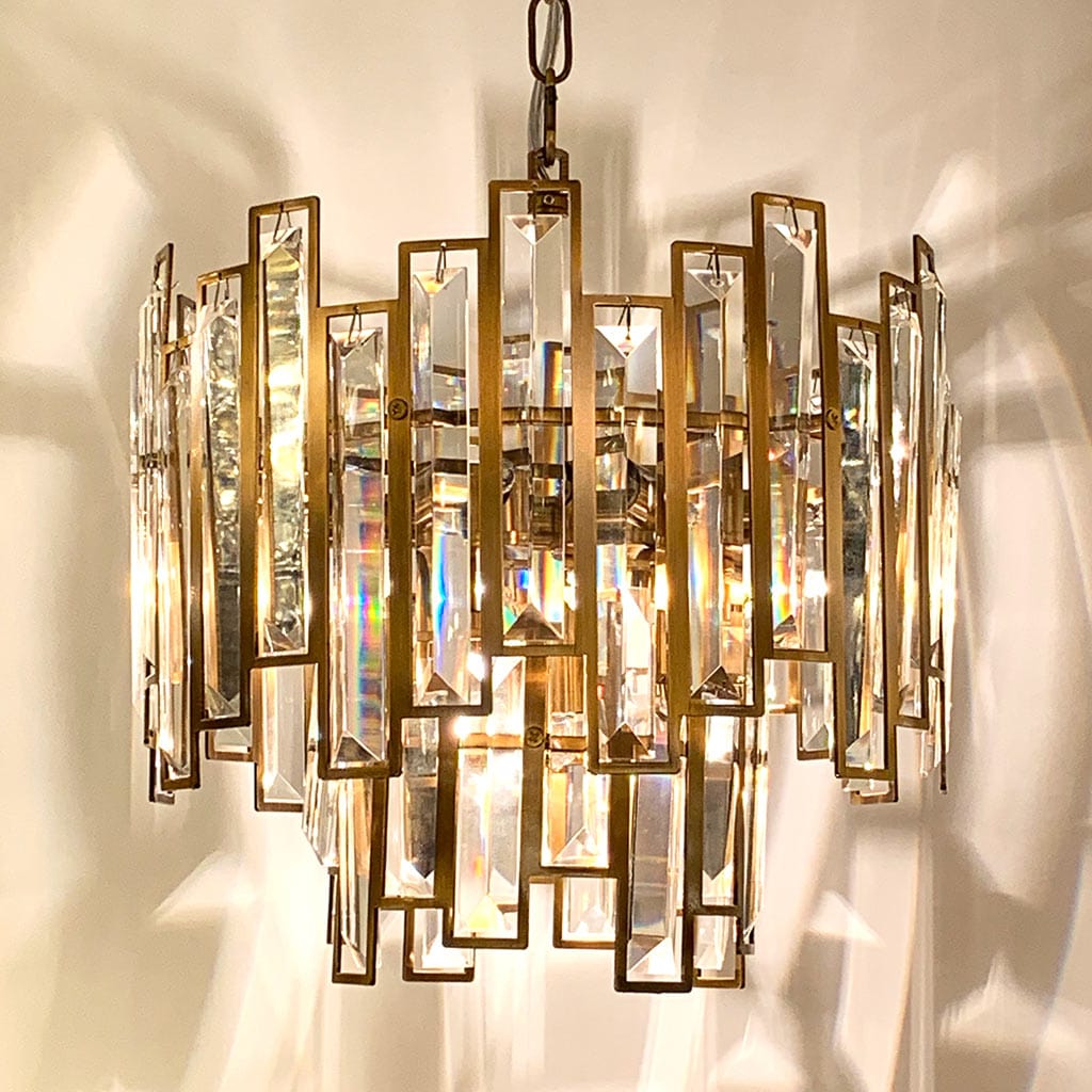 Belvoir 6 Light Pendant with Clear Glass