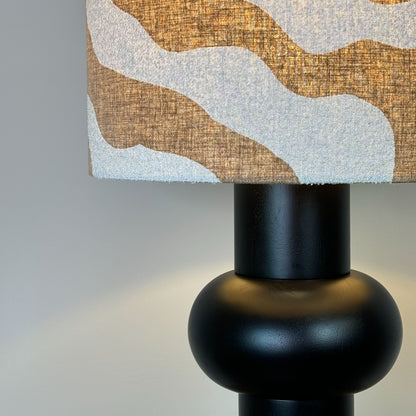 Black Isle Table Lamp with Sigrid Sandstone Shade