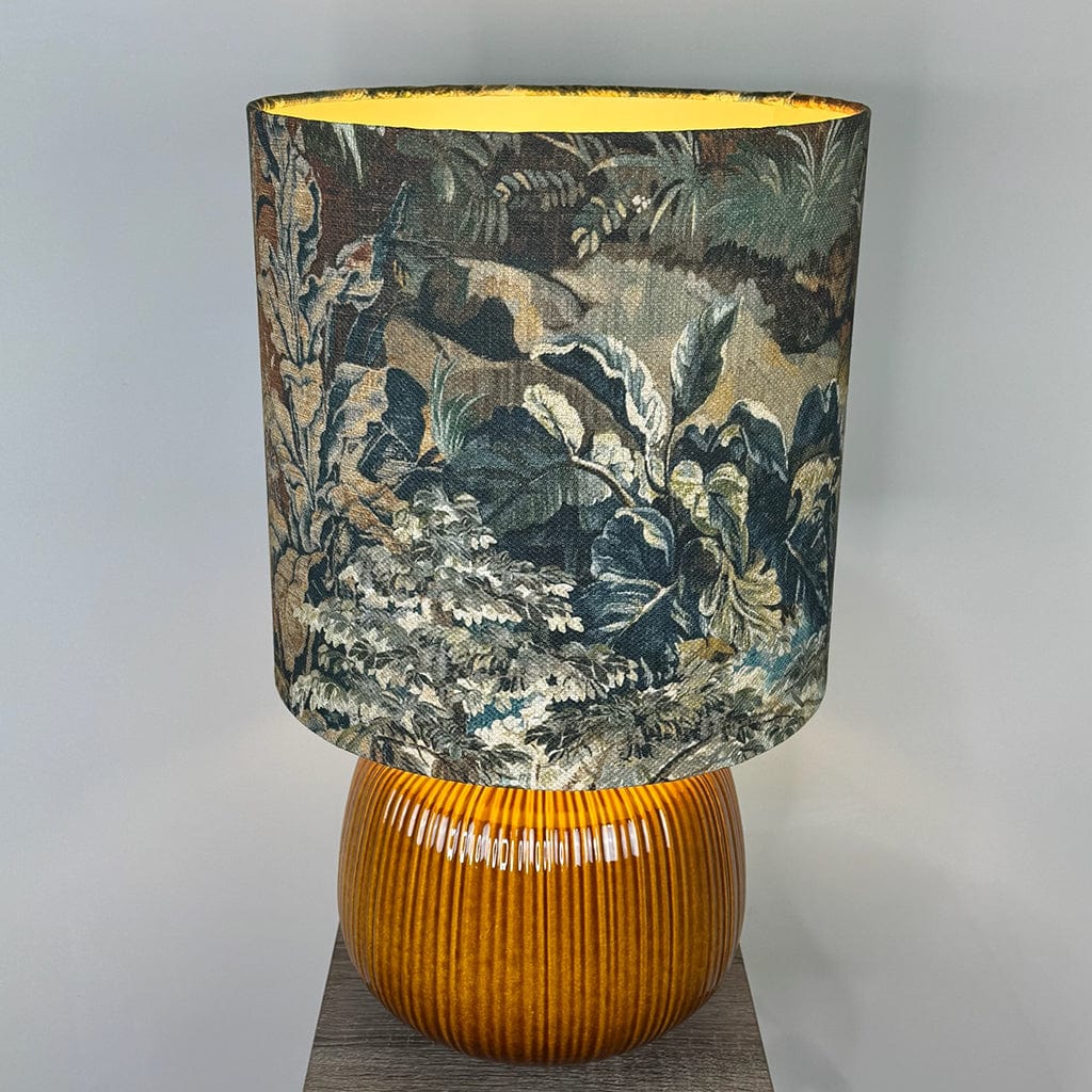 Ren Ceramic Table Lamp with Elysian Forest Lampshade