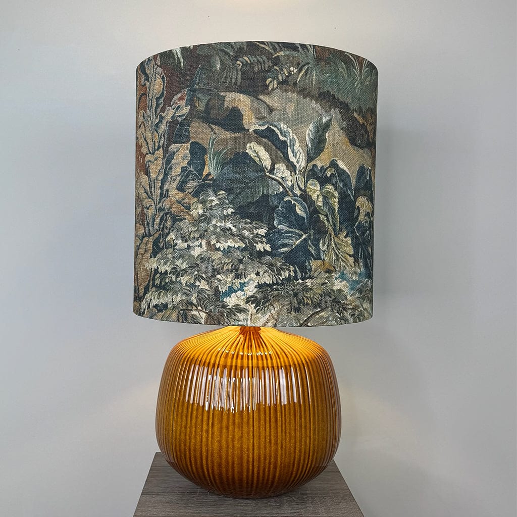 Ren Ceramic Table Lamp with Elysian Forest Lampshade