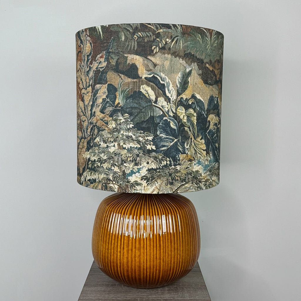 Ren Ceramic Table Lamp with Elysian Forest Lampshade