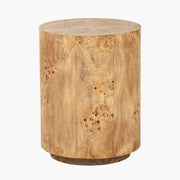 Burr Effect Wooden Side Table