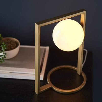 Orbit Brushed Gold Table Lamp