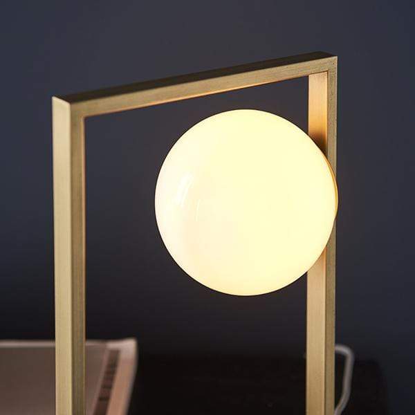 Orbit Brushed Gold Table Lamp