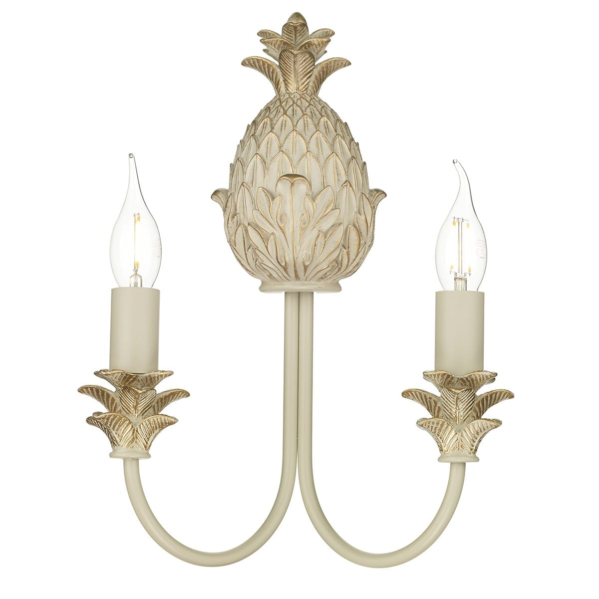 David Hunt Cabana Twin Wall Light Cream & Gold