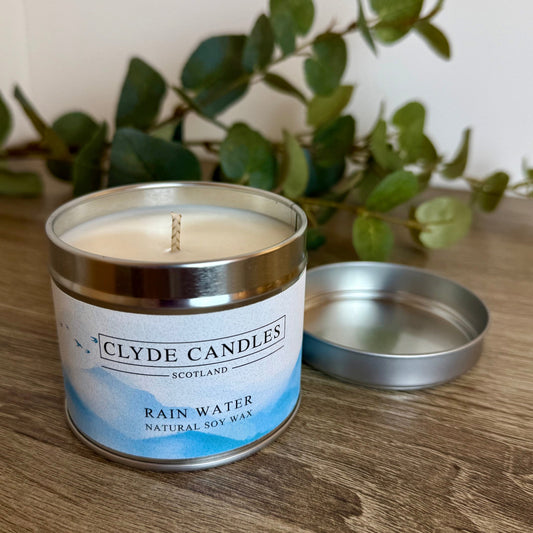 Rain Water Candle Tin