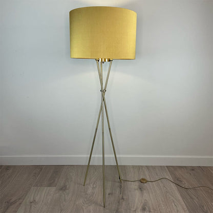 Antique Brass Brondby Floor Lamp with Choice of Shade