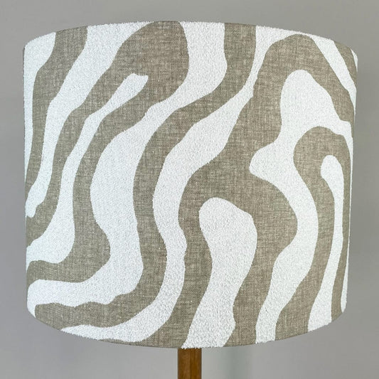 Rocke Bespoke Lampshade in Sigrid Birch Boucle