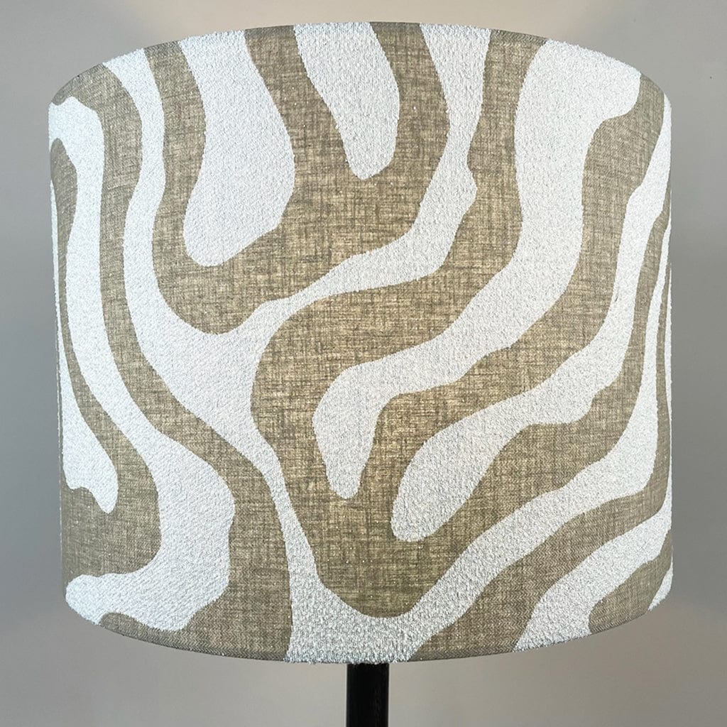 Rocke Bespoke Lampshade in Sigrid Birch Boucle