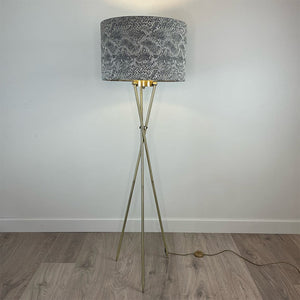 Antique Brass Brondby Floor Lamp