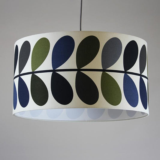 Orla Kiely Multi Stem Olive 30cm Drum Shade