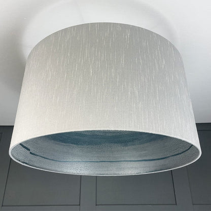 Otter Ferry Wallpaper Lined Pendant Shade with Astor Titanium